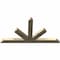 Ekena Millwork Saratoga Rough Sawn Timber Gable Bracket, Douglas Fir, 84"W x 45"H x 4"D x 6"F, 13/12 Pitch GBW084X45X0406SAR00RDF - alternate 2